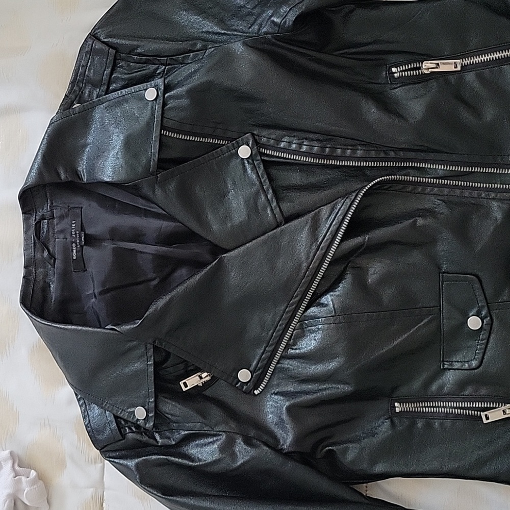 Romeo and Juliet Couture, medium, faux leather jacket